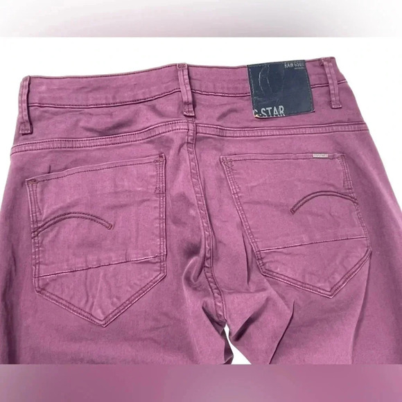 G-Star Arc 3d Super  Skinny Purple Size 27 - Picture 8 of 13